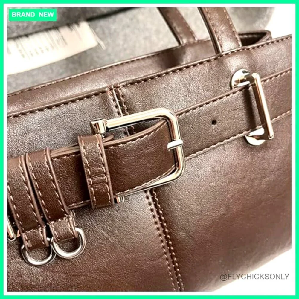 Vintage Y2K Hobo Shoulder Bag PU Leather Underarm Satchel Handbag